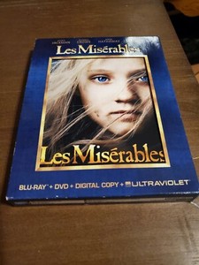 LES MISERABLES DELUXE EDITION GIFT SET BLU-RAY + DVD + Bonus Content Actor Cards