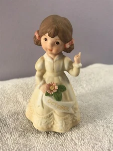 Enesco Figurina Bambina Vestito Giallo Ottobre MAX4057 - Foto 1 di 9