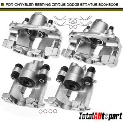 4pcs Brake Caliper Front & Rear for Chrysler Cirrus Sebring Dodge Stratus 01-06 - Image 1 of 4