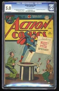 Action Comics #83 CGC VG/FN 5.0 1st Appearance Hocus and Pocus! Superman! - Picture 1 of 2
