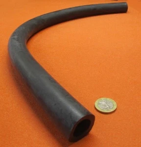 Latex Rubber Tube Shore A35 Black 1 1/8" OD x 3/4" ID x 3/16" Wall x 2' Length - Picture 1 of 9