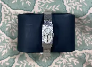 Vintage Ernest Borel 10 Micron White Gold Mechanical Woman's Watch - Picture 1 of 11