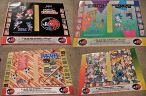 4 1994 Rare Sonic Hedgehog Life Savers Promo Book Cover Video Game Poster NEW - Picture 1 of 6