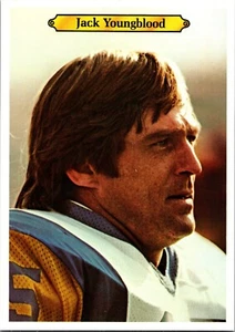 1980 Topps NFL Giant Photo Card #9 Jack Youngblood - Los Angeles Rams B - Bild 1 von 2