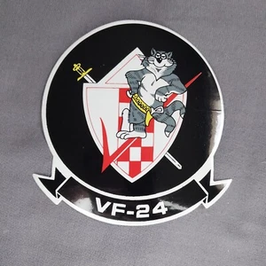 US Navy VF-24 Tomcat US Navy Fighter Squadron 4" Helmet Vinyl Decal Sticker - Picture 1 of 2