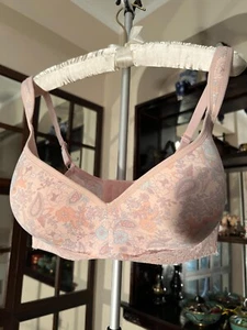 Jessica Simpson Pink Floral Cushion Straps Bra Size 42D MSRP $64 New Without Tag - Picture 1 of 12