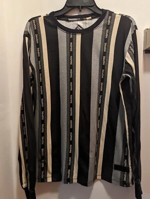 Camisa de manga larga original Gravity para hombre grande a rayas Inspire Foto 1 de 4