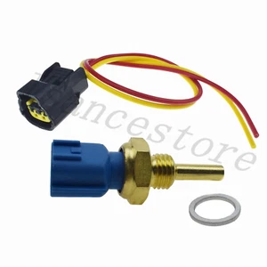 Engine Coolant Fan Temperature Sensor W/ Plug Wiring For Nissan Mercury Infiniti - Picture 1 of 10