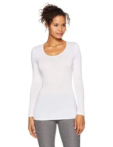 32 Grad Damen Wärme U-Ausschnitt Thermo Top weiß Small - Bild 1 von 2