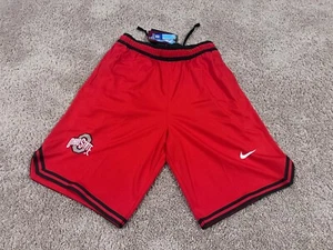 Nike Air red gray Ohio State University buckeye basketball Dri Fit game shorts S - Picture 1 of 7