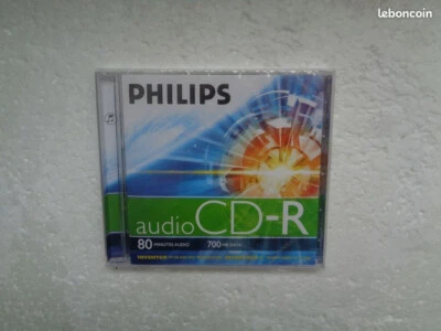 CD-R Audio Vierge PHILIPS 80 Music - CD R 80min Neuf - Imagen 1 de 3