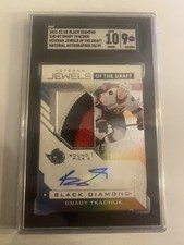 2021-22 Upper Deck Black Diamond Brady Tkachuk Veteran Jewels of the Draft Auto