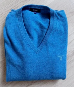 Hermoso suéter de lana para hombre GANT manga larga azul XL - Imagen 1 de 4