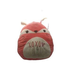 Squishmallows Fox 8" Hot Pink Plush Valentine Heart Hugs Kisses XOXO Soft - Picture 1 of 9