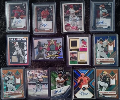 MLB 13-card Autograph and Relic Lot - Image 1 of 4