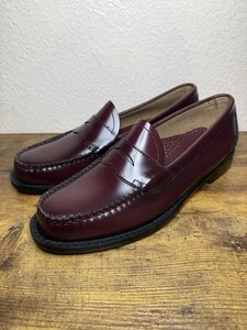 GH Bass Weejuns Herren Halbschuhe Größe 10,5 D Burgund Leder Penny Loafer - Bild 1 von 5