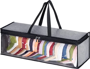 Hat Organizer for Baseball Caps Holder Large Hat Storage Bag Rack with Double Ca - Picture 1 of 12