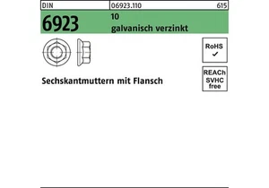 Reyher Sechskantmutter DIN 6923 m.Flansch M 16 10 galv. verzinkt - Bild 1 von 1