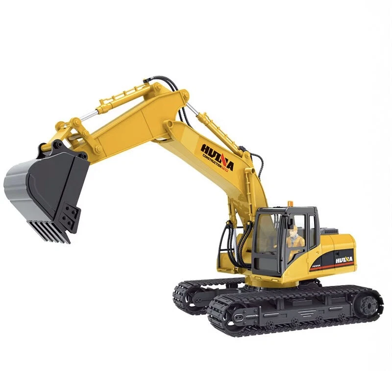Huina 1535 Rc 1:14 2.4Ghz 15Ch Rc Car Alloy Excavator Rtr Auto Demonstration   - image 1 of 4