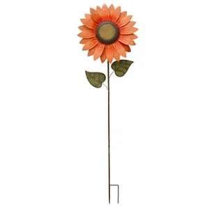 Flower Garden Stake Decorative Flower Yard Stake, Sunflower Decor Metal Yard ... - Picture 1 of 7