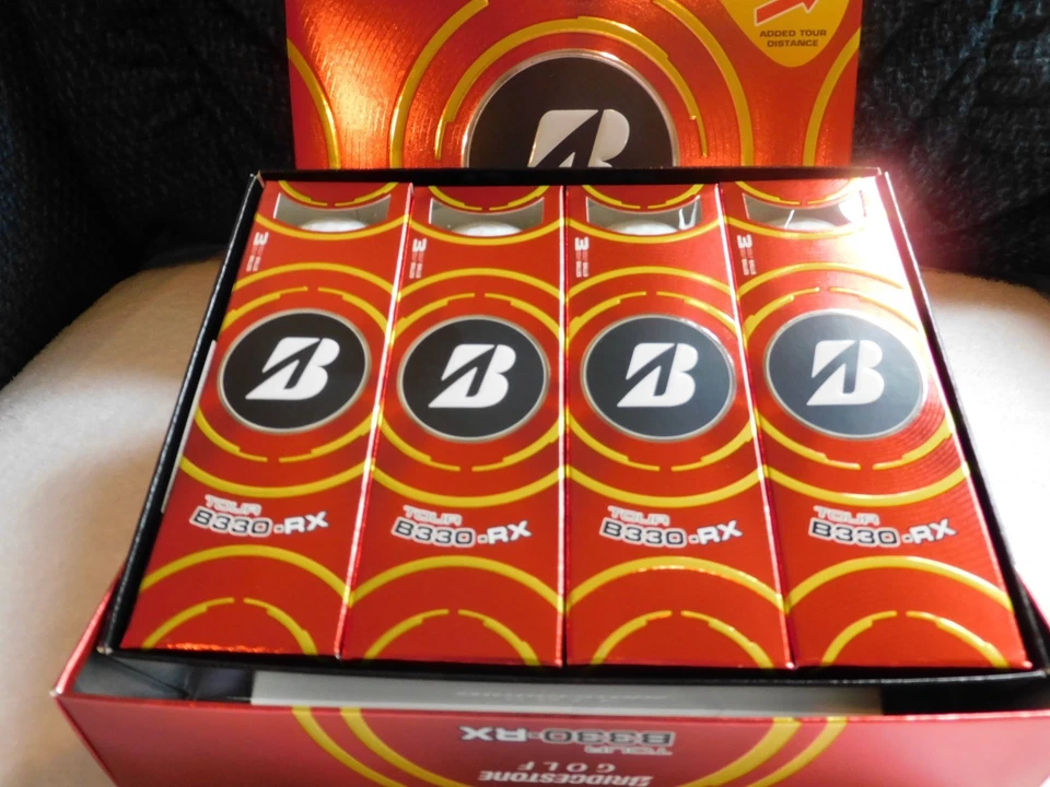 Мячи для гольфа Bridgestone Tour B330-RX, 2 дюжины белых мячей - Изображение 1 из 1