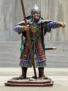 Aeroart/pz Collezione Pietroburgo #G151 Soldatino Guerriero Mongolo Con Lancia - Foto 1 di 6