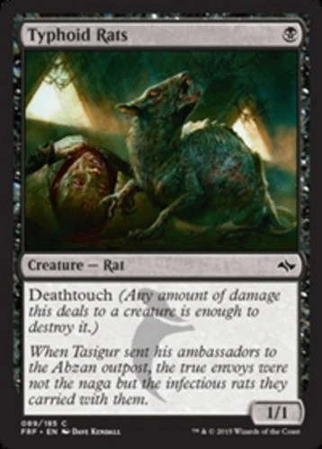Typhoid Rats - Foil - Fate Reforged #089/185 MTG Magic The Gathering - Image 1 of 1