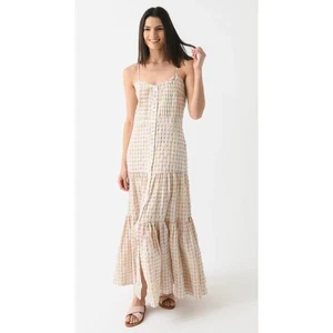 Never A Wallflower Lindsey langes Kleid neon kariert Damen XS - Bild 1 von 8