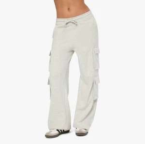 We Wore What Cargo Sweat Pants Fleece XXS Heather Grey - Picture 1 of 5