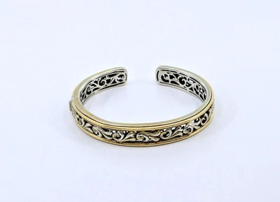 F0 Auténtico Brazalete Colección Hiedra CHARLES KRYPELL Plata 925 Oro 18K 32 Gramos Foto 1 de 4
