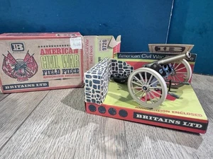 Britains:  Very Rare Boxed Set 9726 - Civil War Canon. Post War c1970s. MiB - Picture 1 of 4