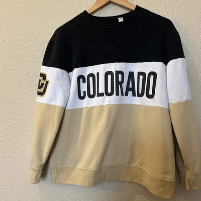 Sudadera Tailgate Colorado Buffaloes University para mujer mediana colorblock Foto 1 de 4