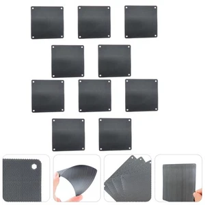 10 Pcs Staubnetz PVC-Lüfterfilter Staubsichere Computerlüftergrills - Photo 1/12