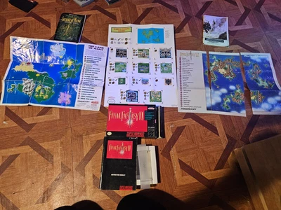 snes manual map box Final fantasy ii iii secret of mana wow like complete + LOT - Image 1 of 4