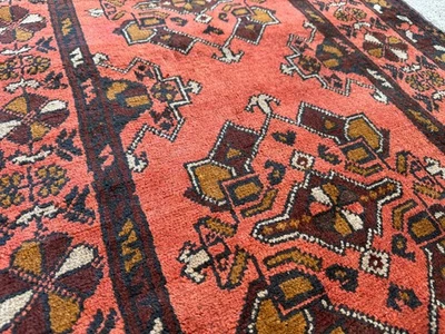 ALFOMBRA ORIENTAL CORREDOR VINTAGE ROJA 2x10 ANTIGUA hecha a mano tejida a mano lana fina 3x10 Foto 1 de 4