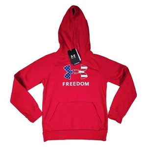 NWT UNDER ARMOUR FREEDOM HOODIE YOUTH MEDIUM BOYS - Picture 1 of 5