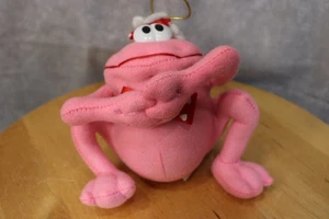 Adorno colgante de felpa de rana rosa Fun World de peluche de 3,5 pulgadas - Imagen 1 de 3