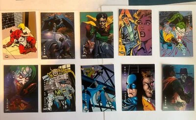 Paquete de 10 cartas coleccionables Skybox Batman Saga of the Dark Knight 1994 Foto 1 de 4