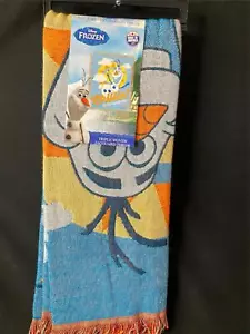 DISNEY FROZEN WOVEN JACQUARD THROW 46 X 60 "CHILLIN' IN THE SUNSHINE" NEW - Picture 1 of 2
