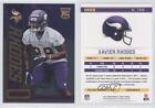 2013 Panini Rookies & Stars Longevity Rookie Ruby Xavier Rhodes #198 Rookie Rc