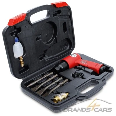 BGS DIY DRUCKLUFT MEISSELHAMMER MIT WERKZEUGSATZ 8-TLG. MEIßEL SET WERKZEUG - Bild 1 von 4