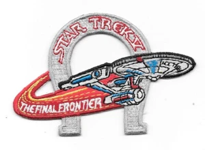 Star Trek V: The Final Frontier Movie Enterprise Parche bordado de herradura NUEVO - Imagen 1 de 1