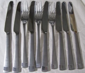 10 pcs Cambridge STAFF SAND Stainless Steel Flatware China - Picture 1 of 4