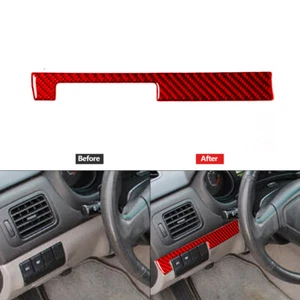 Cubierta de tira decorativa lateral de fibra de carbono roja para Subaru Forester 2005-08 - Imagen 1 de 12