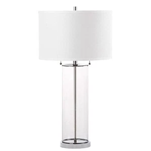 Lighting Collection Velma Modern Contemporary Clear Glass Pull Chain 31inch Bedr - Picture 1 of 3