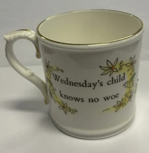 Vintage Royal Worcester Wednesdays Child Mug Height 8cm - Picture 1 of 5