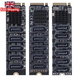 M.2 MKEY PCI-E Riser Card M.2 To SATA 3.0 Converter NVME To SATA SATA3.0 Adapter - Bild 1 von 10