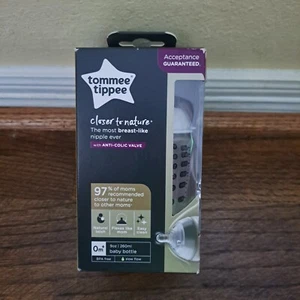 Tommee Tippee Anti-Colic 0M+ Baby 9oz Thicker Feed Baby Bottle 260ml - Picture 1 of 5