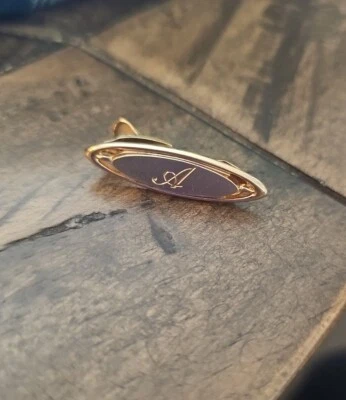 Vintage Hickok USA Gold Plte Letter A Tie Clip  - Image 1 of 2