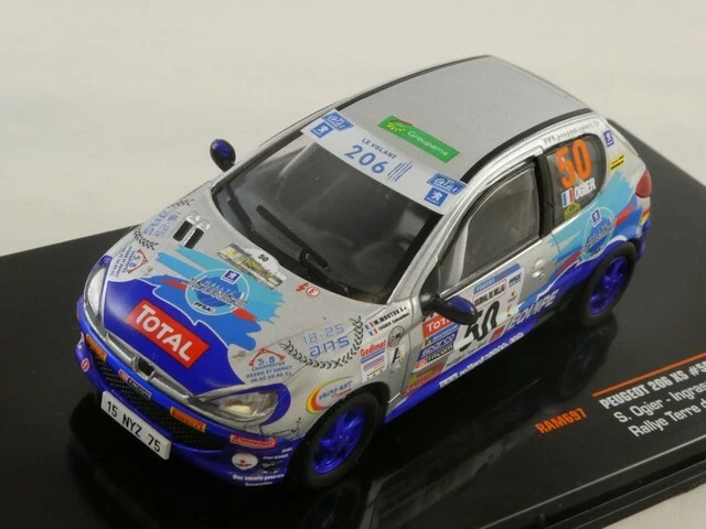 IXO Peugeot 206 XS #50 Ogier Rallye Terre des Cardabelles 2006 1/43 RAM697 - Immagine 1 di 3